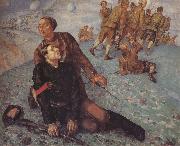Kuzma Petrov-Vodkin Death of the Commissar oil painting artist